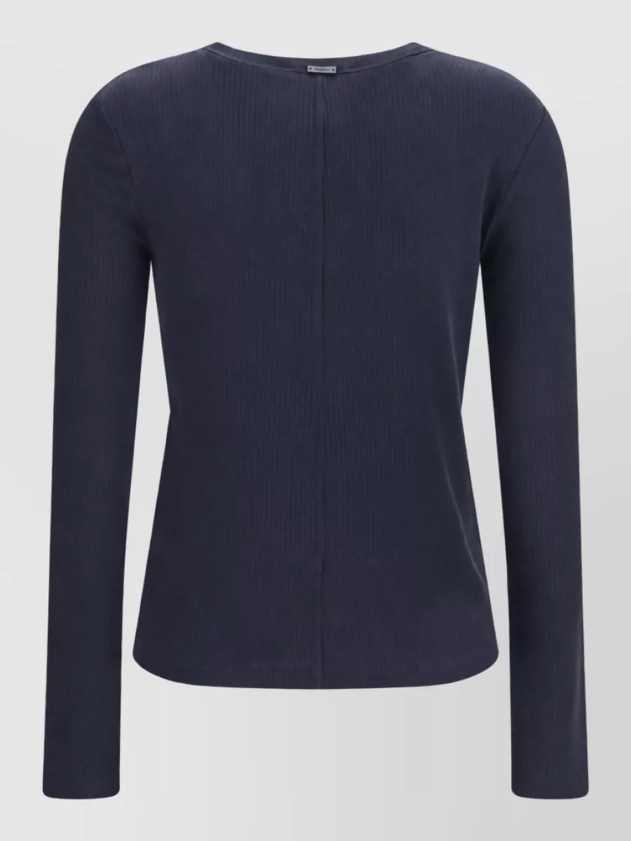 Max Mara Silk-Blend Ribbed Long-Sleeve Sweater