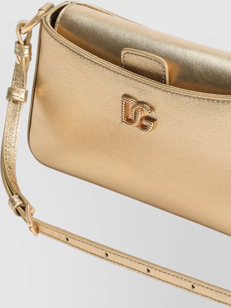 Dolce&Gabbana Devotion Calf Leather Shoulder Bag