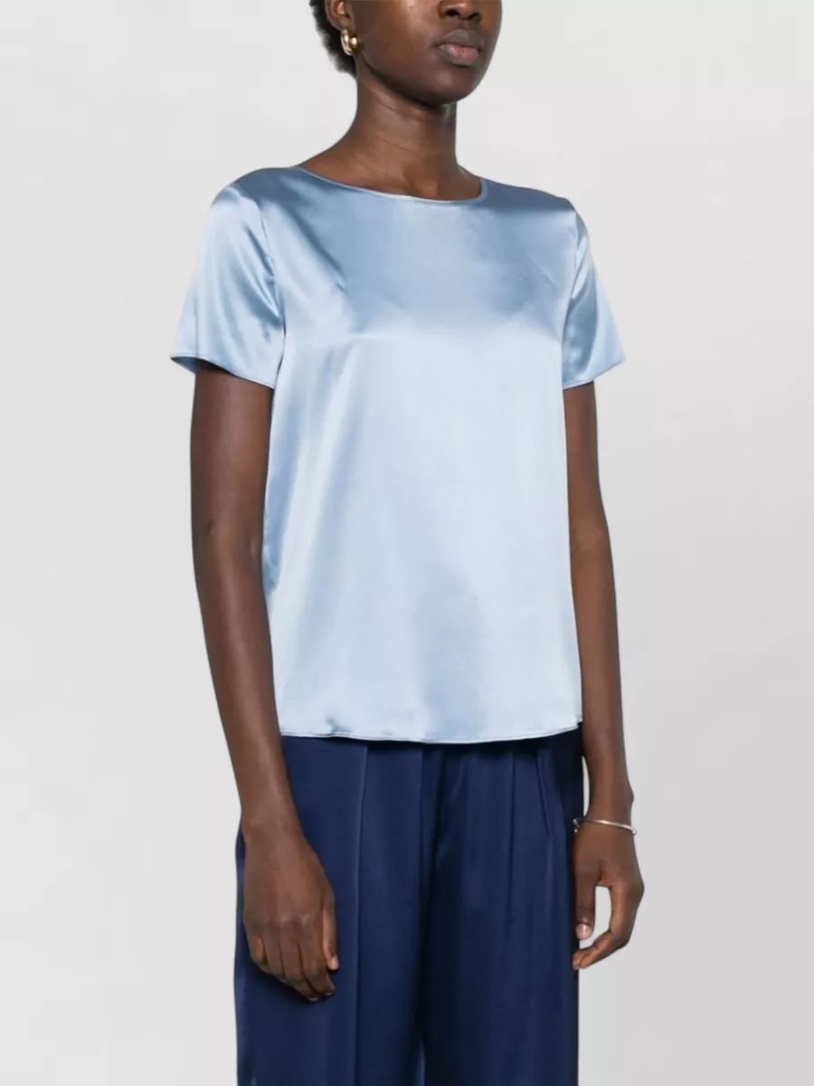 Emporio Armani Silk Satin Short-Sleeve T-Shirt
