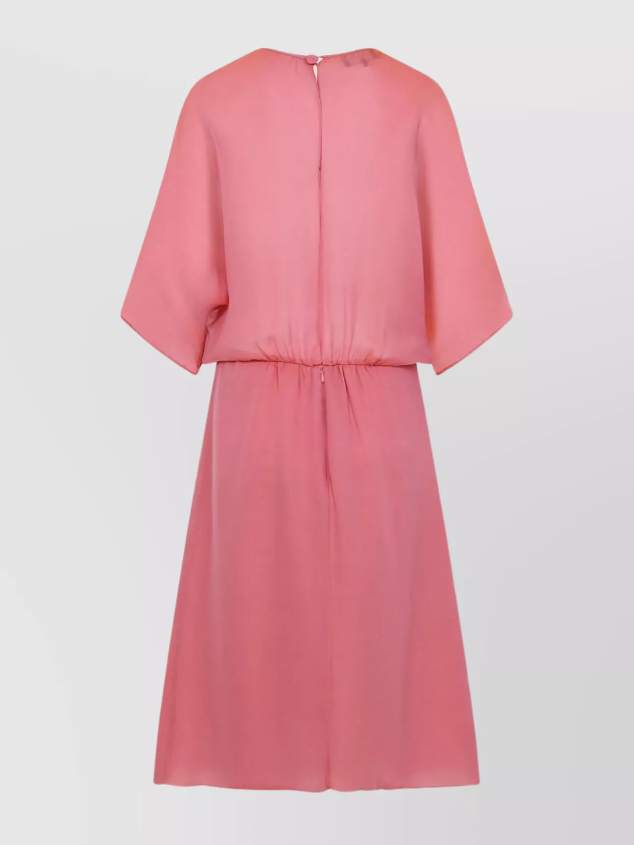 Giorgio Armani Draped Silk Midi Dress