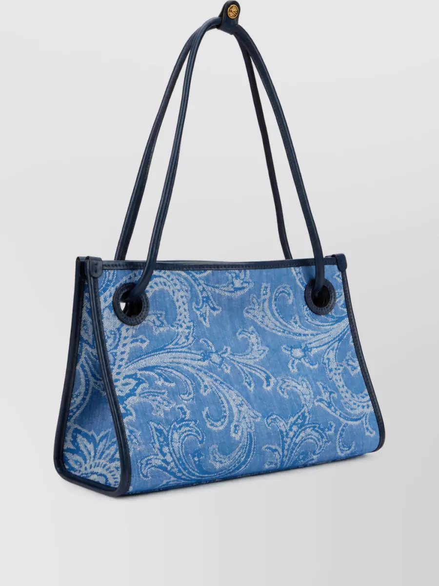 Etro Medium Denim Jacquard Tote Bag