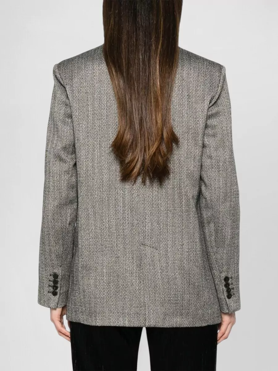 Forte Forte Herringbone Single-Breasted Blazer