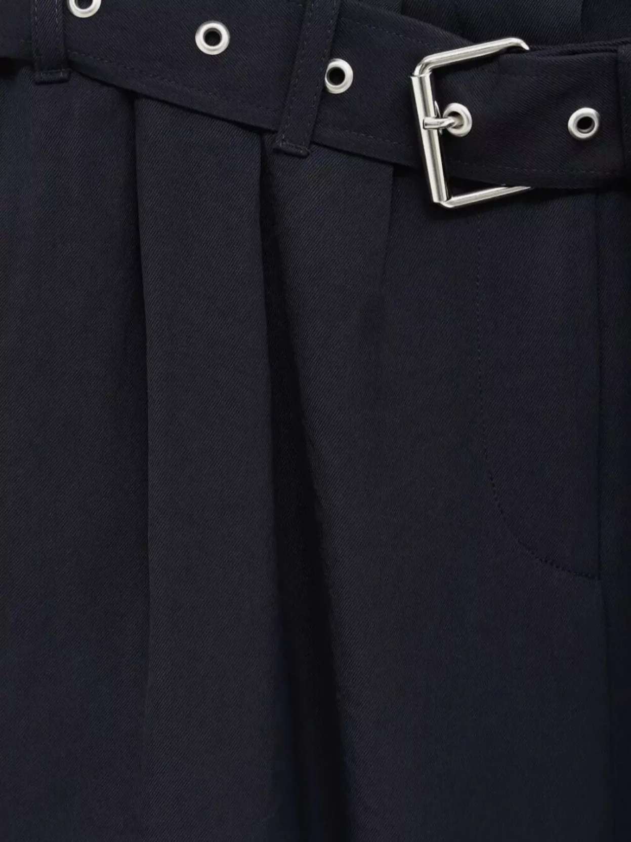 Shop Dries Van Noten Belted Pleated Midi Skirt Pockets