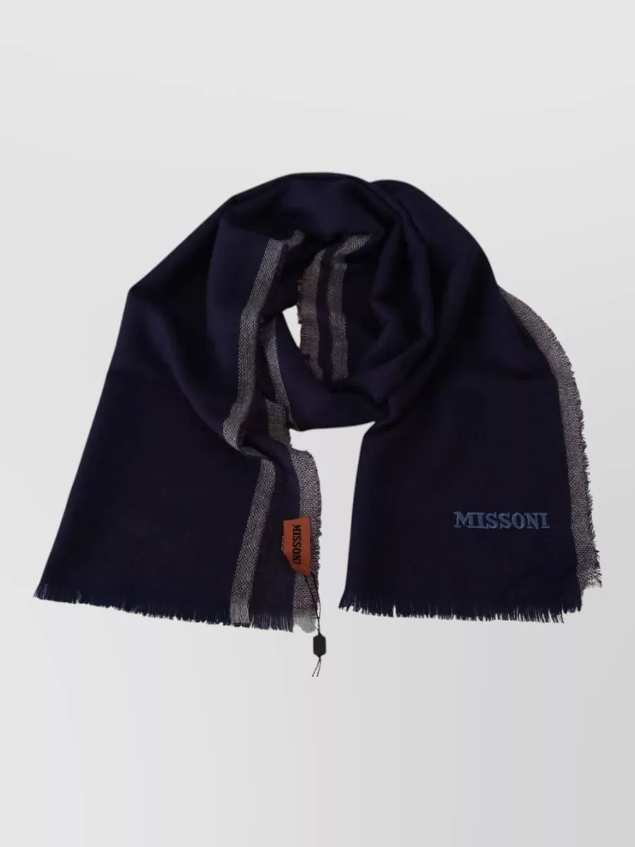 Missoni striped wool scarf
