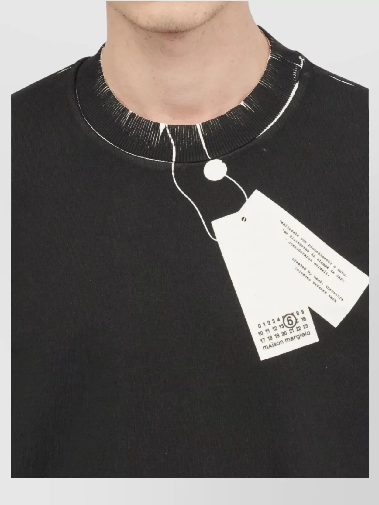 Mm6 Maison Margiela Cotton Crew Neck Sweatshirt With Long Sleeves