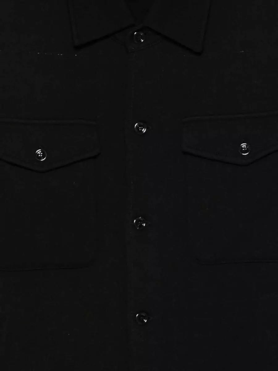 Lardini Ribbed Cotton Shirt Jacket