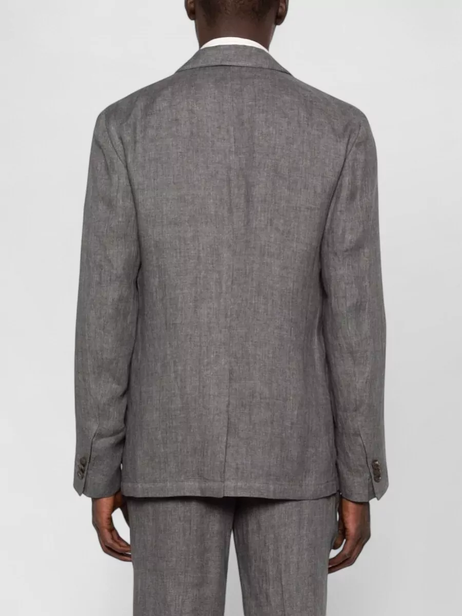 Etro Linen Single-Breasted Suit Jacket