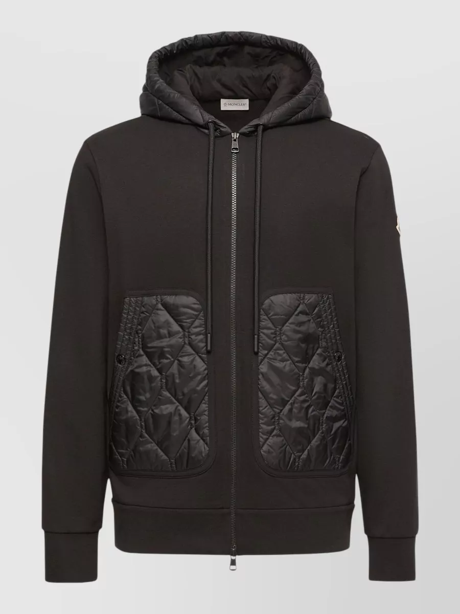 Moncler Quilted Hooded Zip-Up Jacket