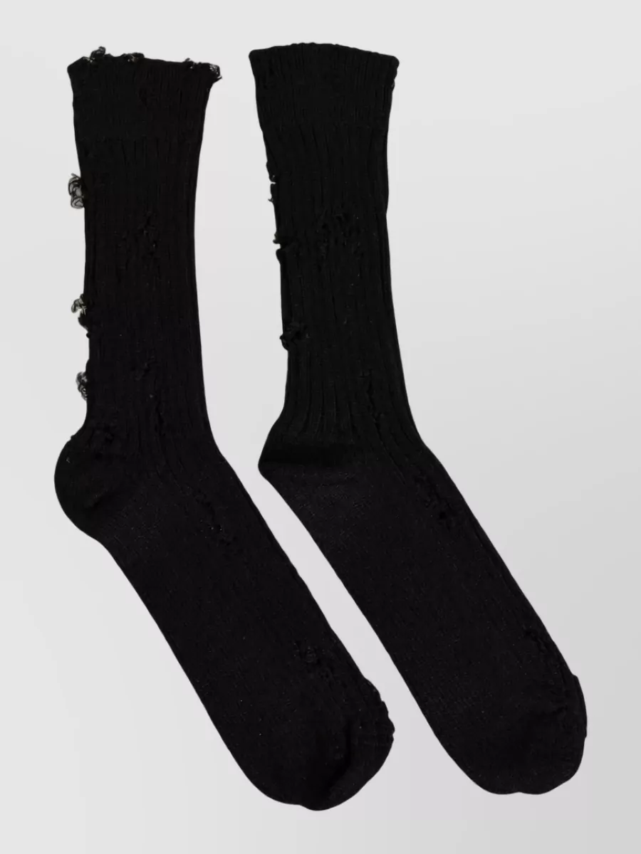Dolce&Gabbana distressed mid-calf socks