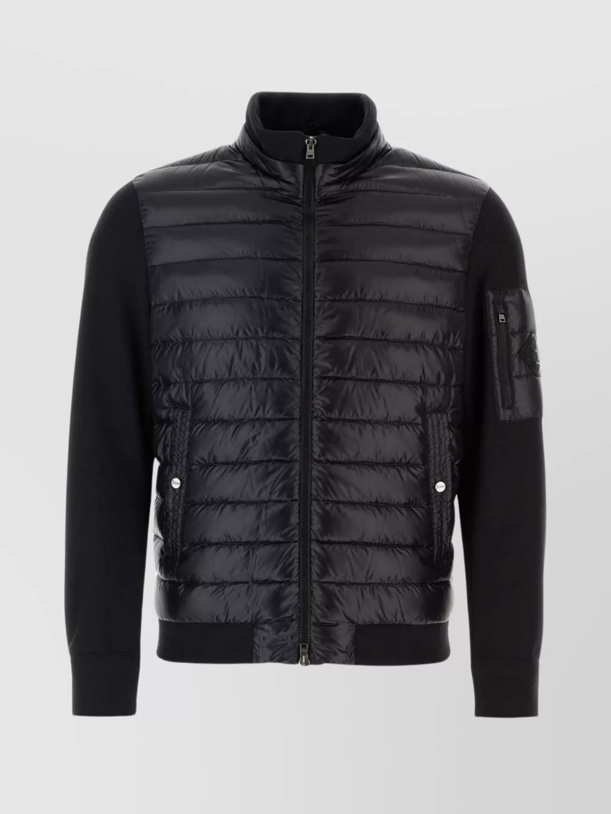 Shop Herno Quilted Nylon Jacket With Ribbed Cuffs And Hem