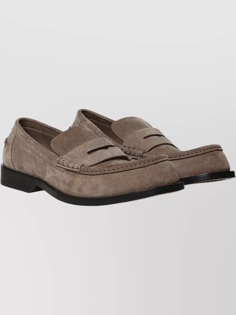 Loewe Suede Loafers
