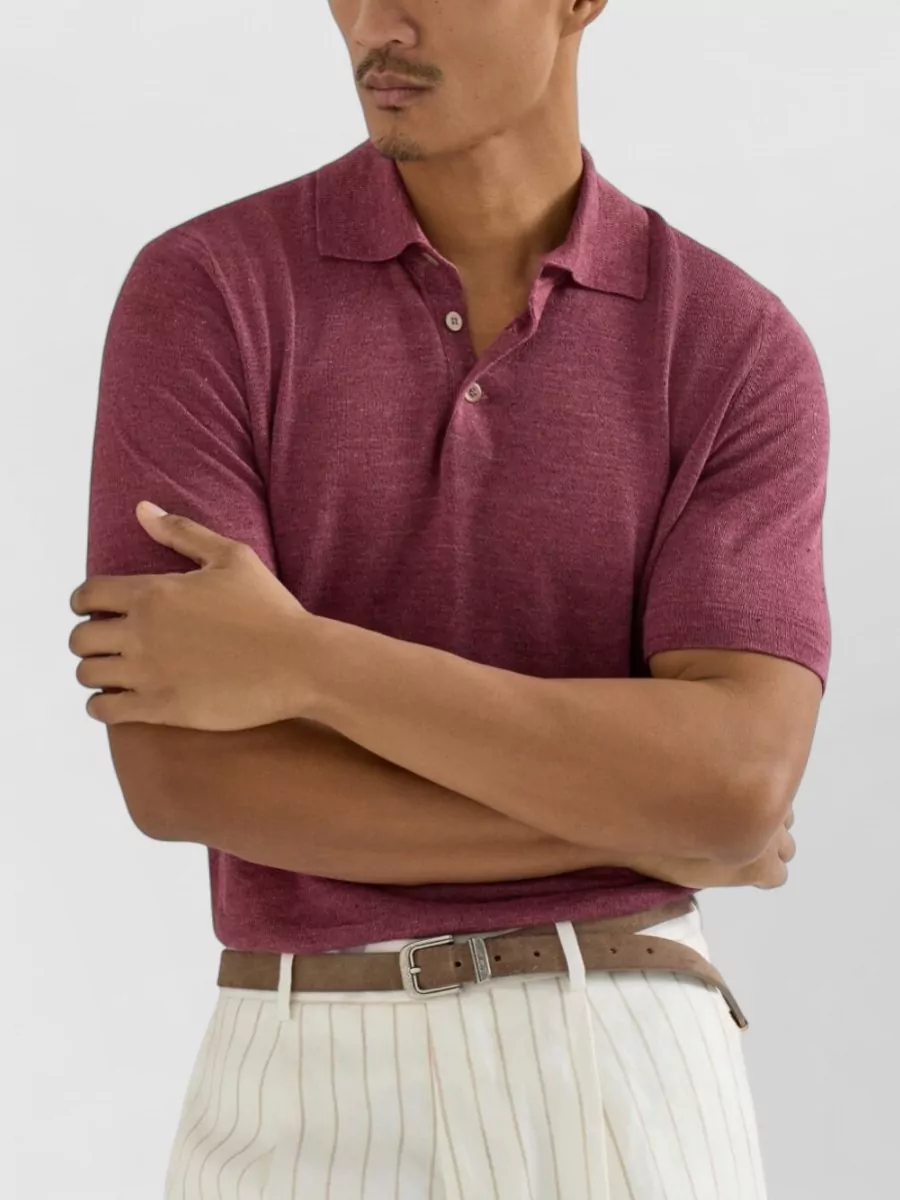 Brunello Cucinelli Striped Polo Shirt