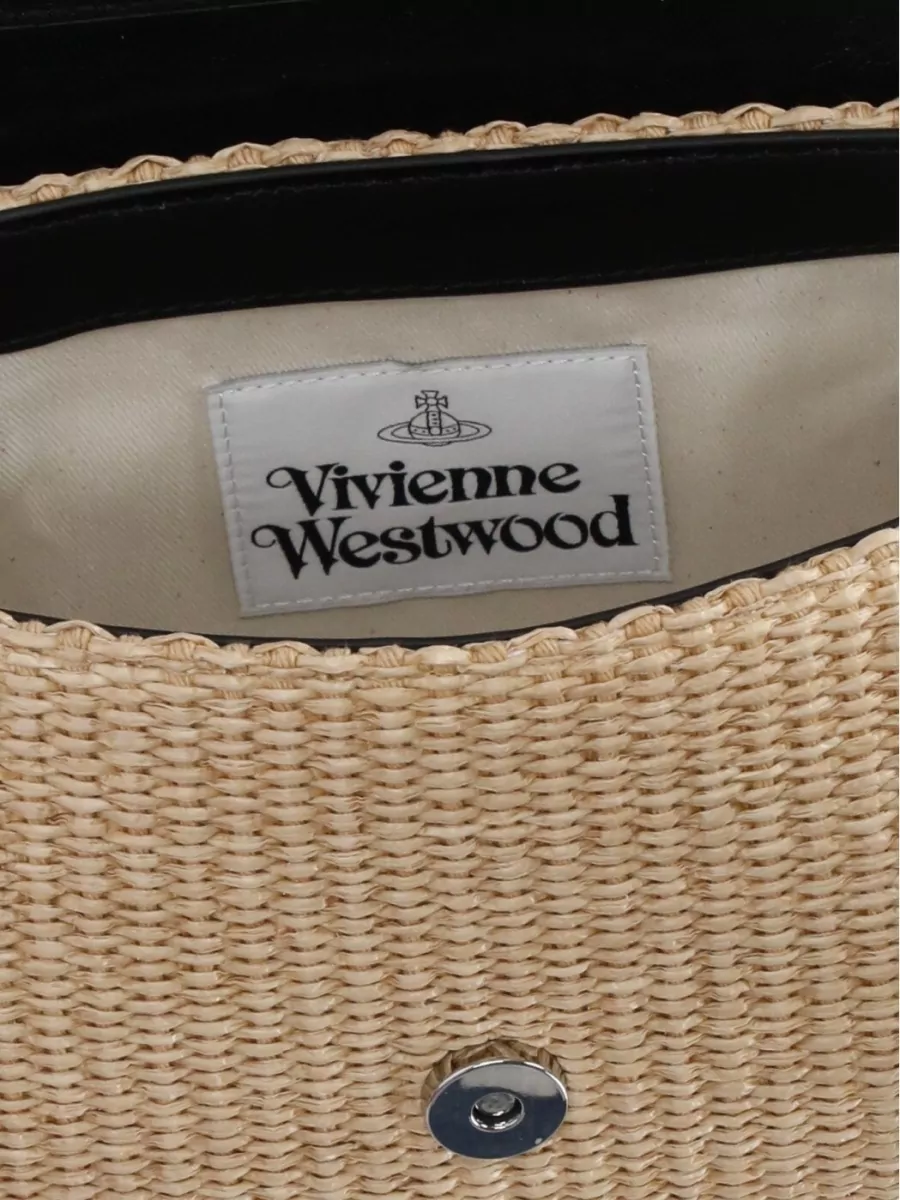 Vivienne Westwood Hazel Medium Raffia Shoulder Bag