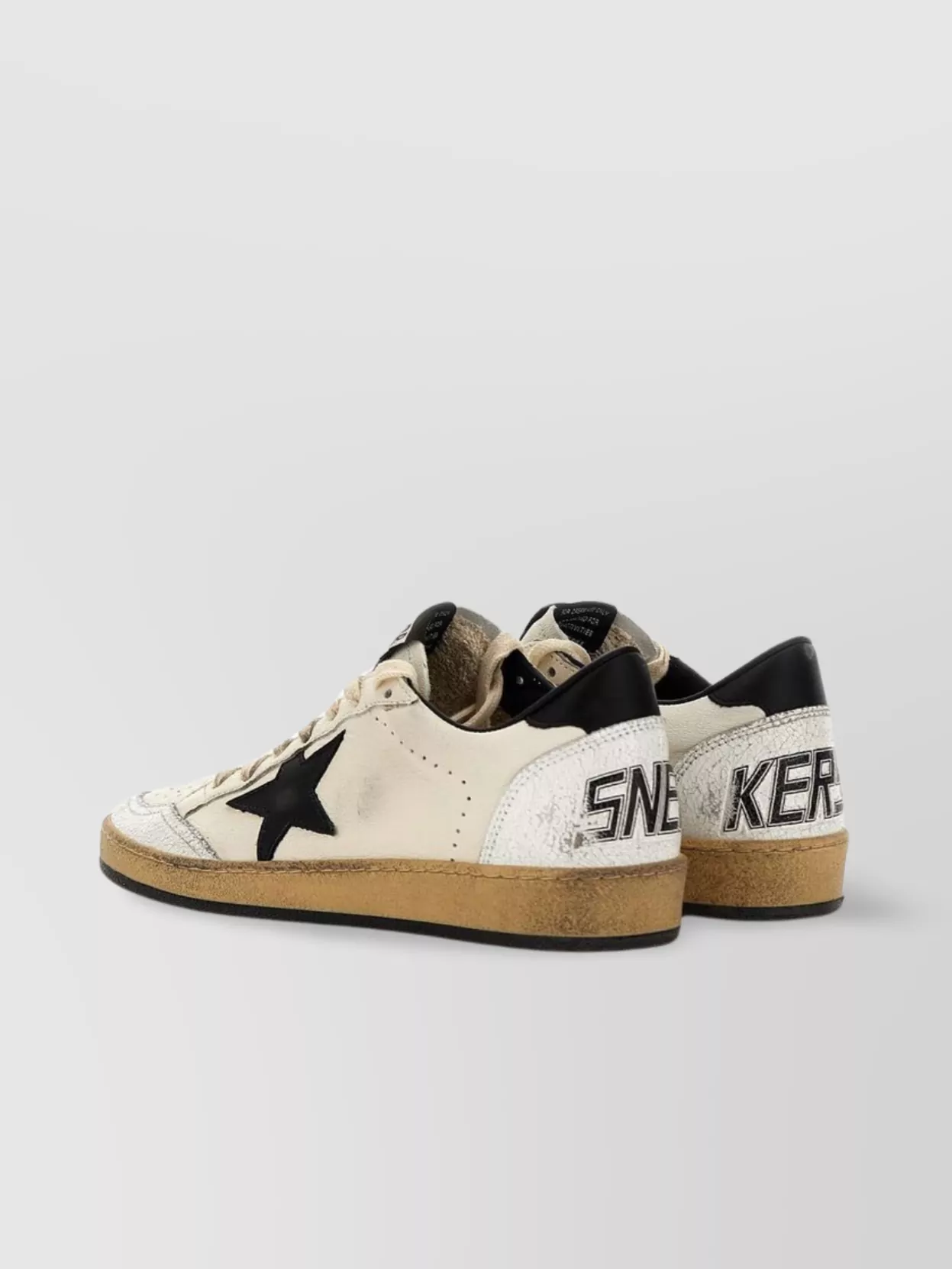 Golden Goose Star Ball Leather Sneakers With Breathable Holes