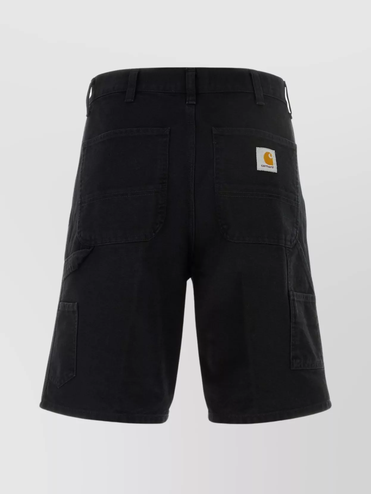 Carhartt Cotton Knee-length Shorts Multiple Pockets In Black