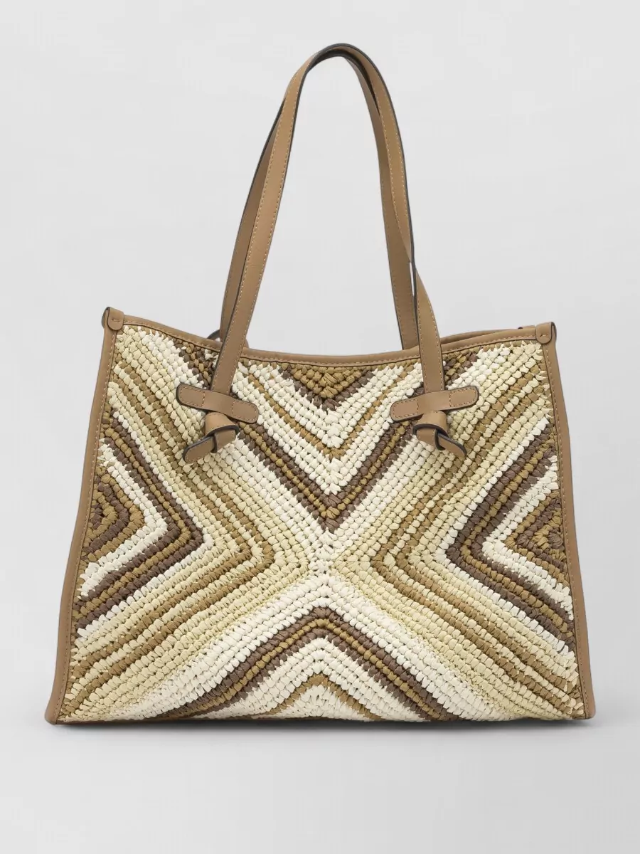 Gianni Chiarini Modern Shoulder Bags Featuring Dual Handles In White