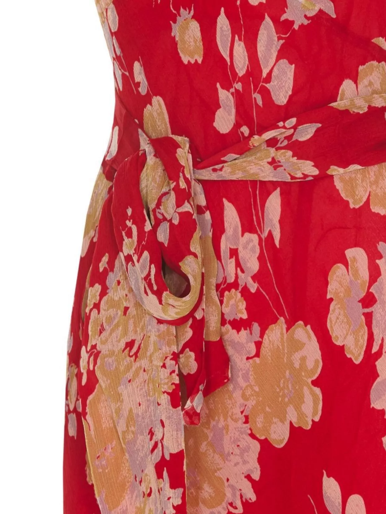 Rixo London Knee Length Dress Belted Waist