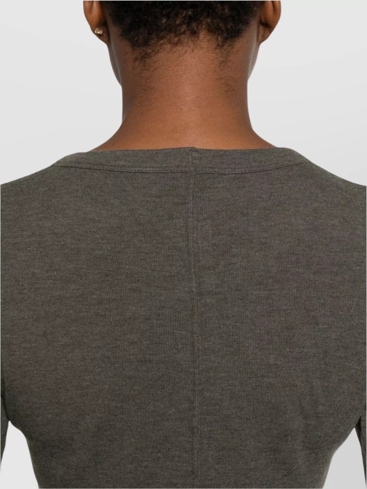 Rick Owens Maxi Dress With Ribbed Texture And Long Sleeves