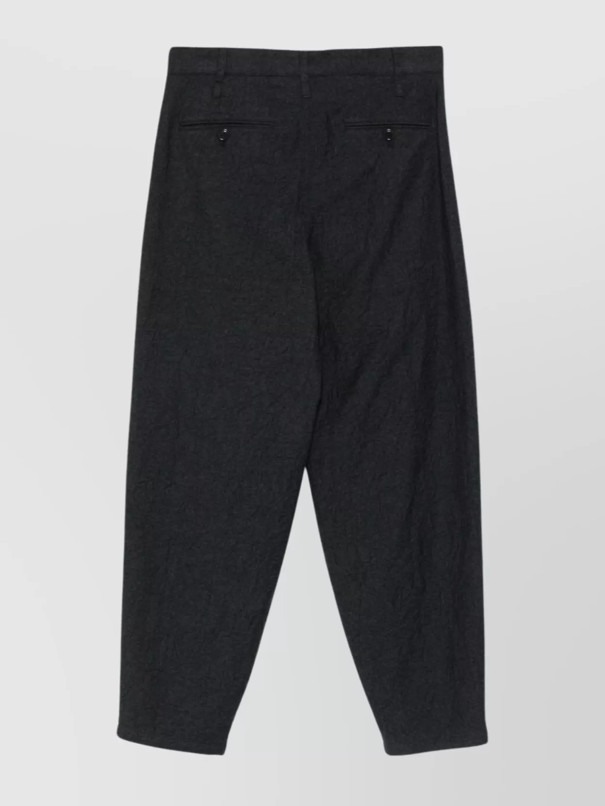 Giorgio Armani Straight Trousers With Front Pleats And Belt Loops In Blue