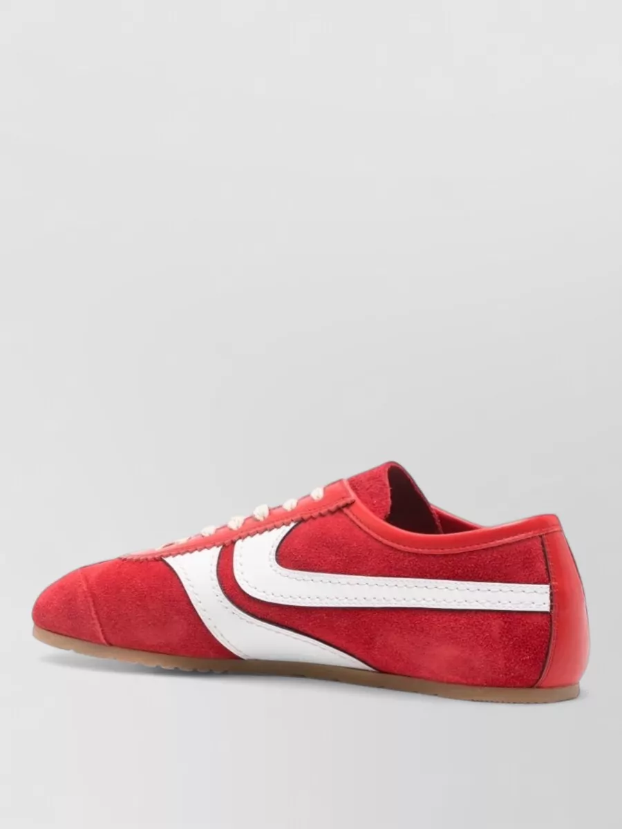 Dries Van Noten Suede Leather Low-Top Sneakers