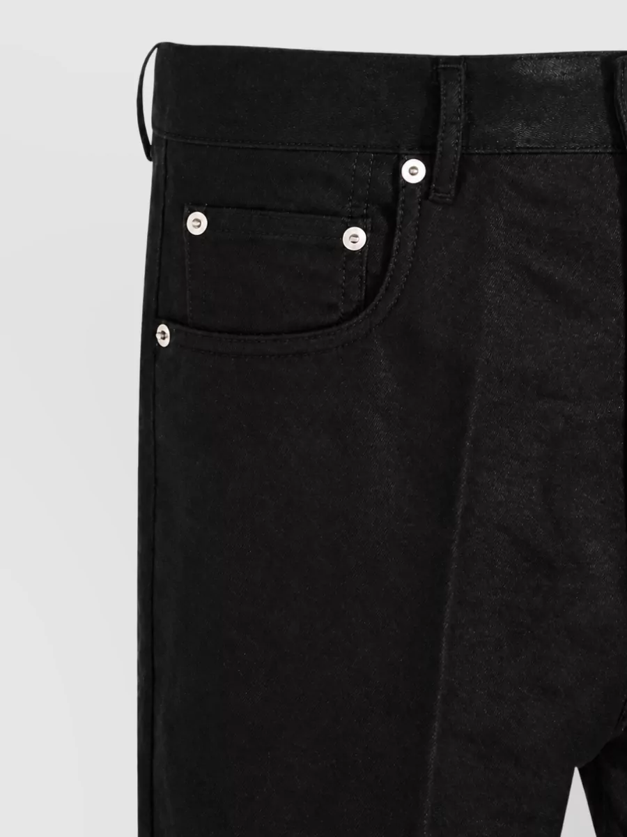 Rick Owens High-Rise Straight-Leg Jeans