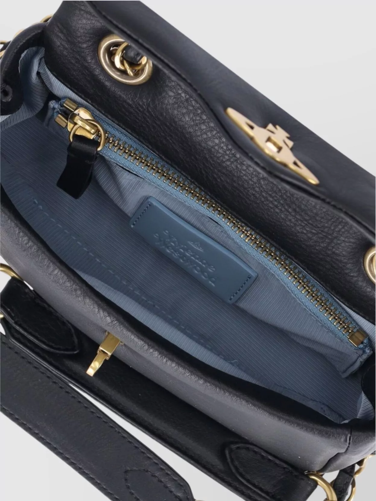 Vivienne Westwood Chain Strap Top Handle Gold-tone Hardware