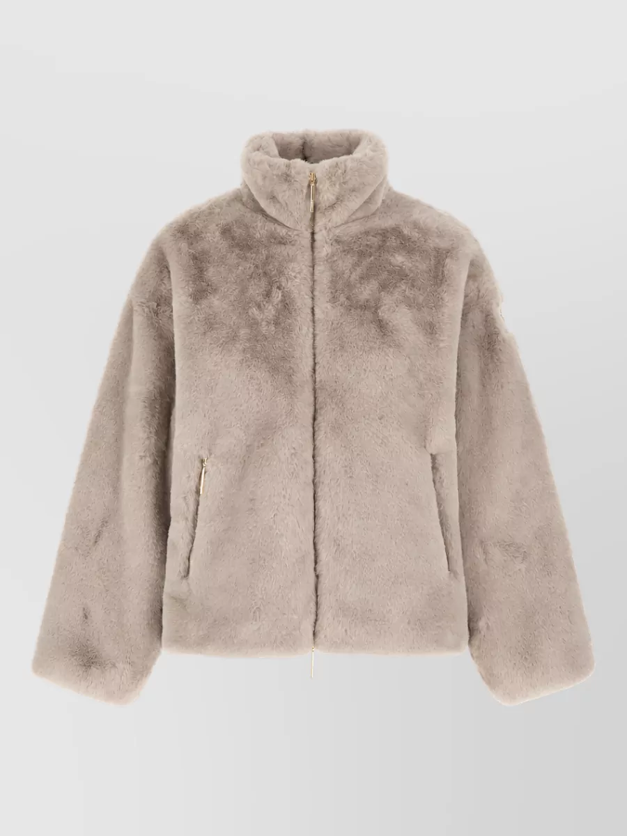 Tatras faux fur high neck coat