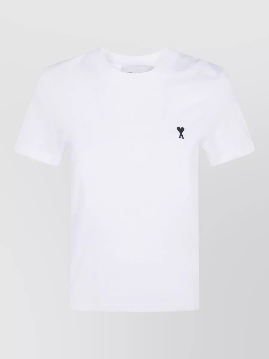 Ami Paris cotton logo print t-shirt