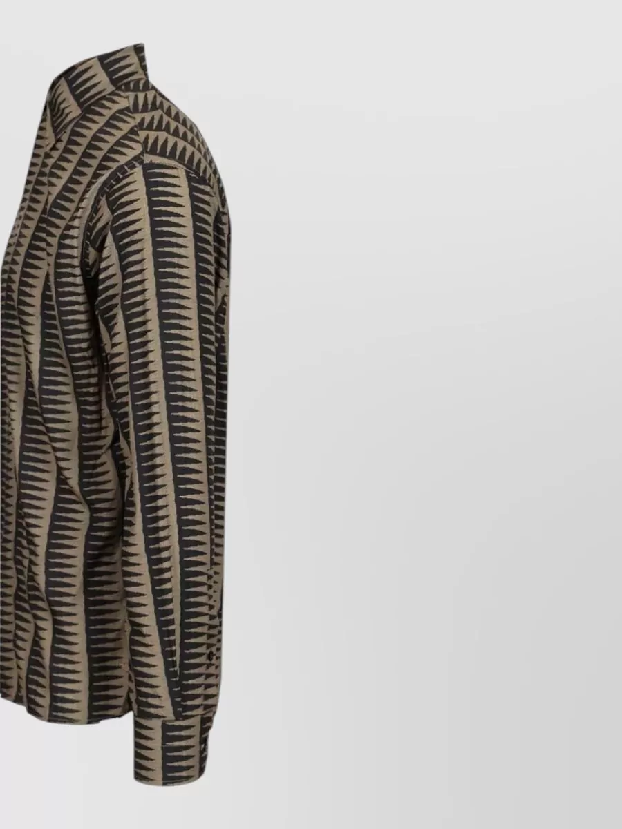 Emporio Armani Printed Long-Sleeve Shirt
