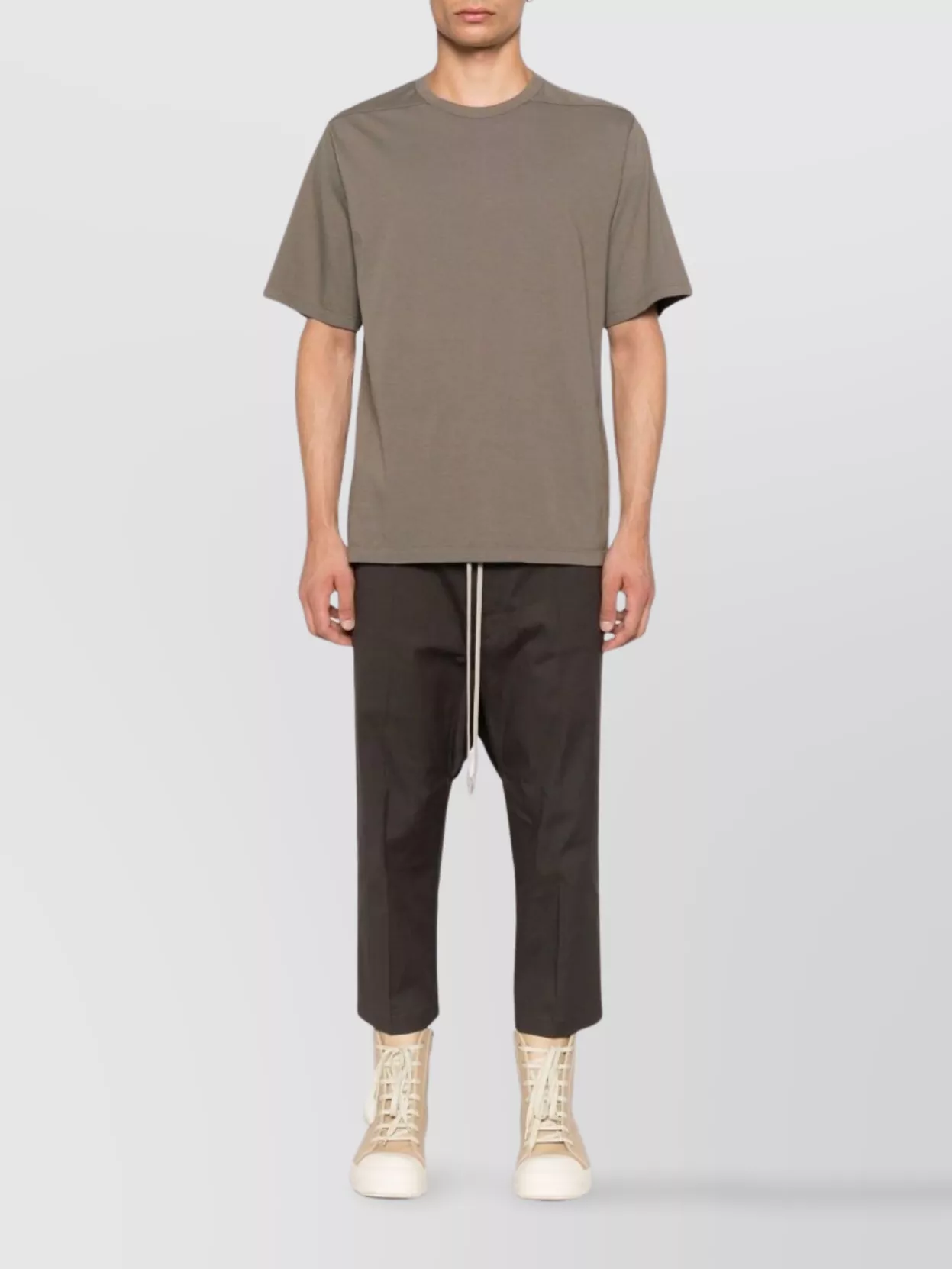 Rick Owens Basic Crew Neck T-shirt In Red
