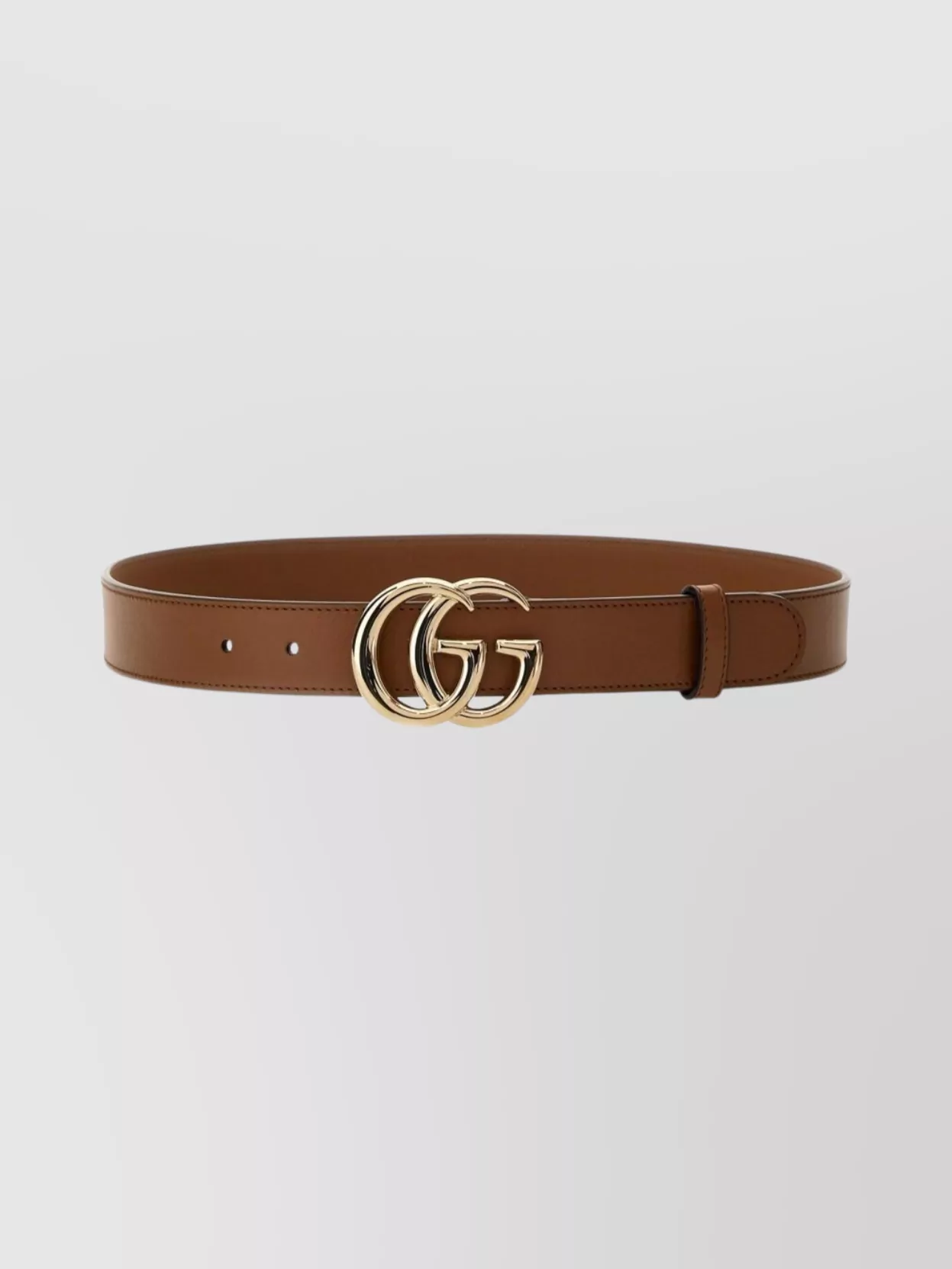Gucci Slim Gg Marmont Adjustable Belt In Brown
