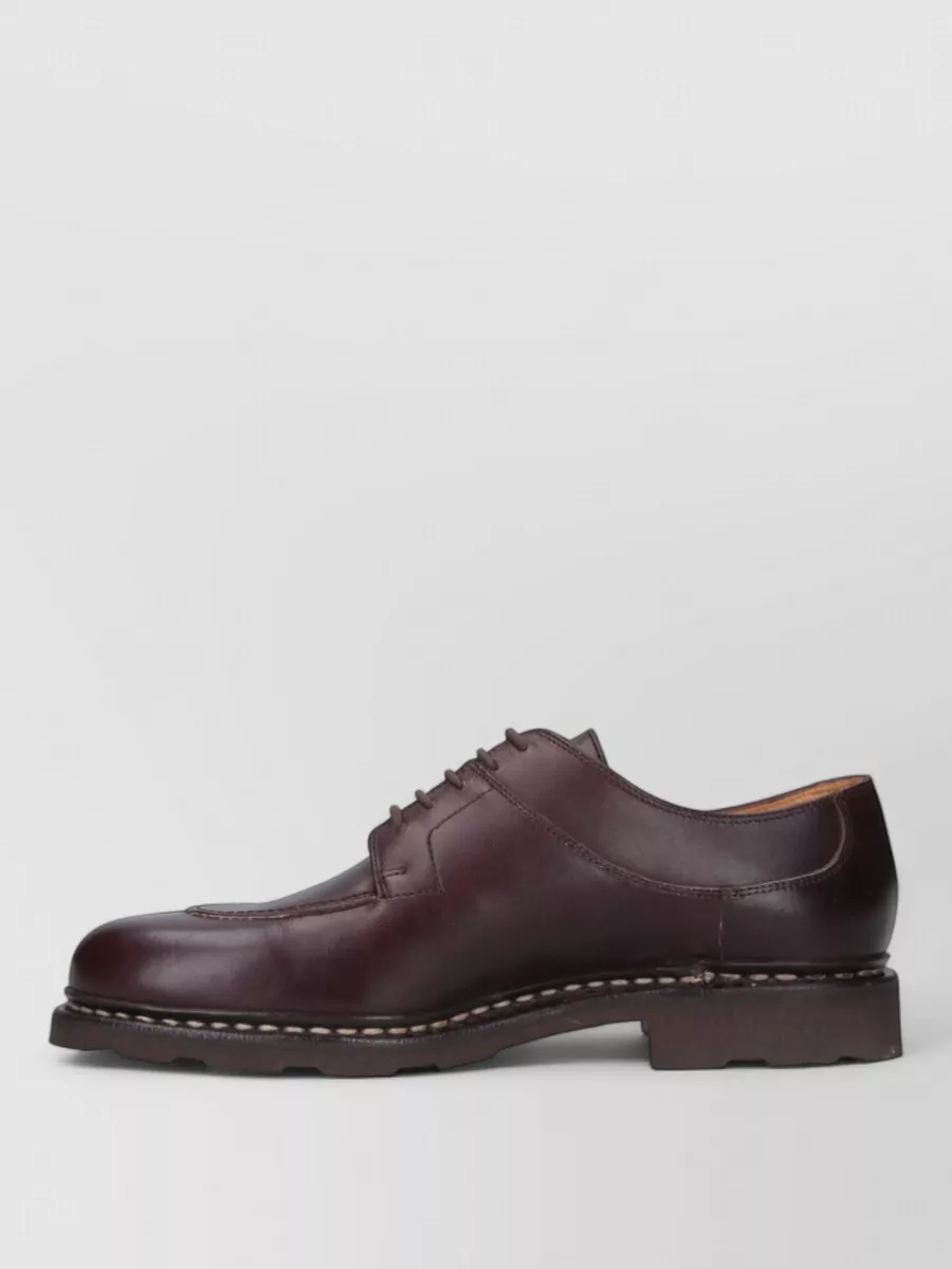 Paraboot Leather Lace Up Brogues Round Toe