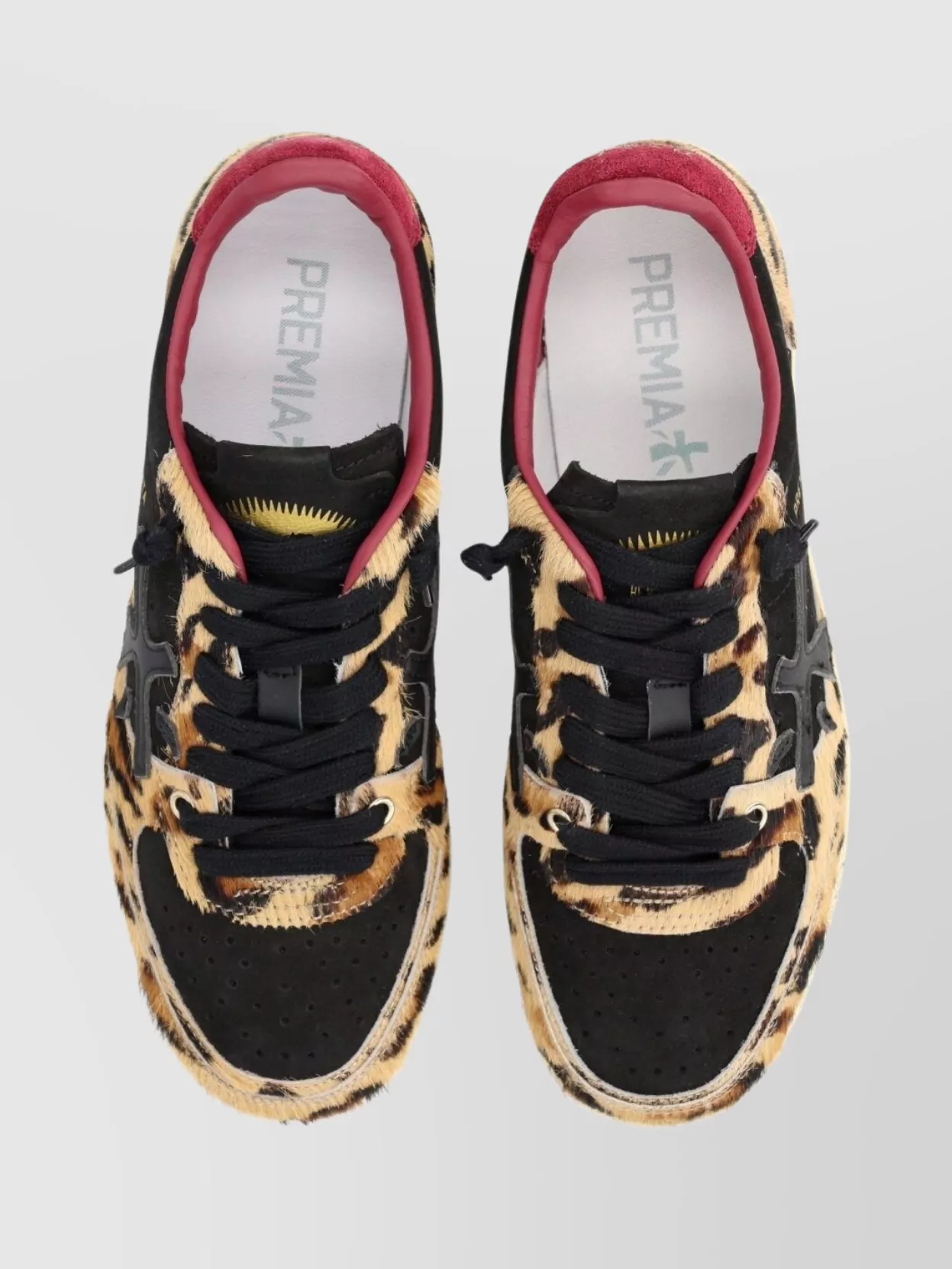 Premiata Animal Print Sneakers Rubber Sole