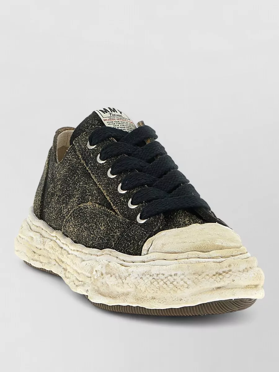 Maison Mihara Yasuhiro leather low-top sneakers