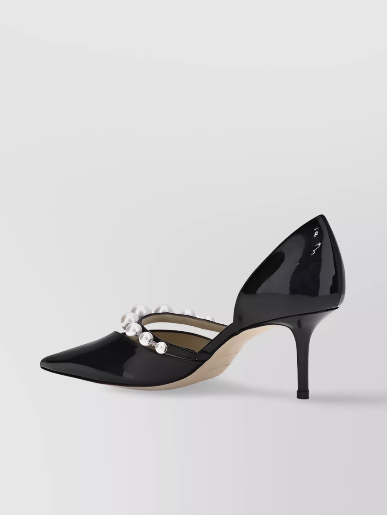 Jimmy Choo Pearl Embellished Leather Stiletto Pumps