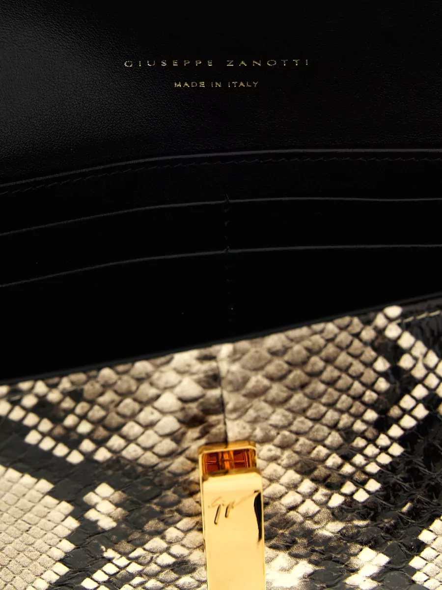 Giuseppe Zanotti Snake Leather Clutch Bag