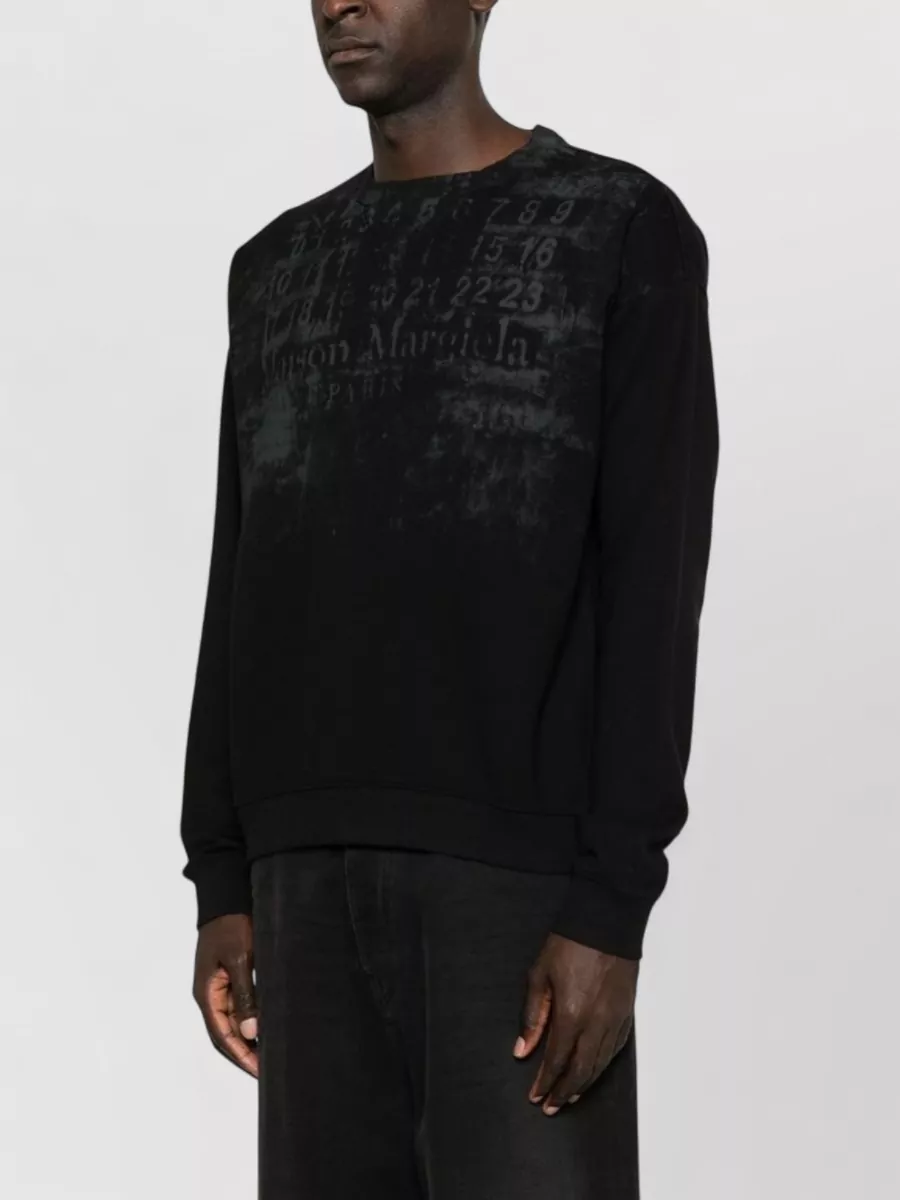 Maison Margiela cotton long-sleeve crew-neck sweatshirt