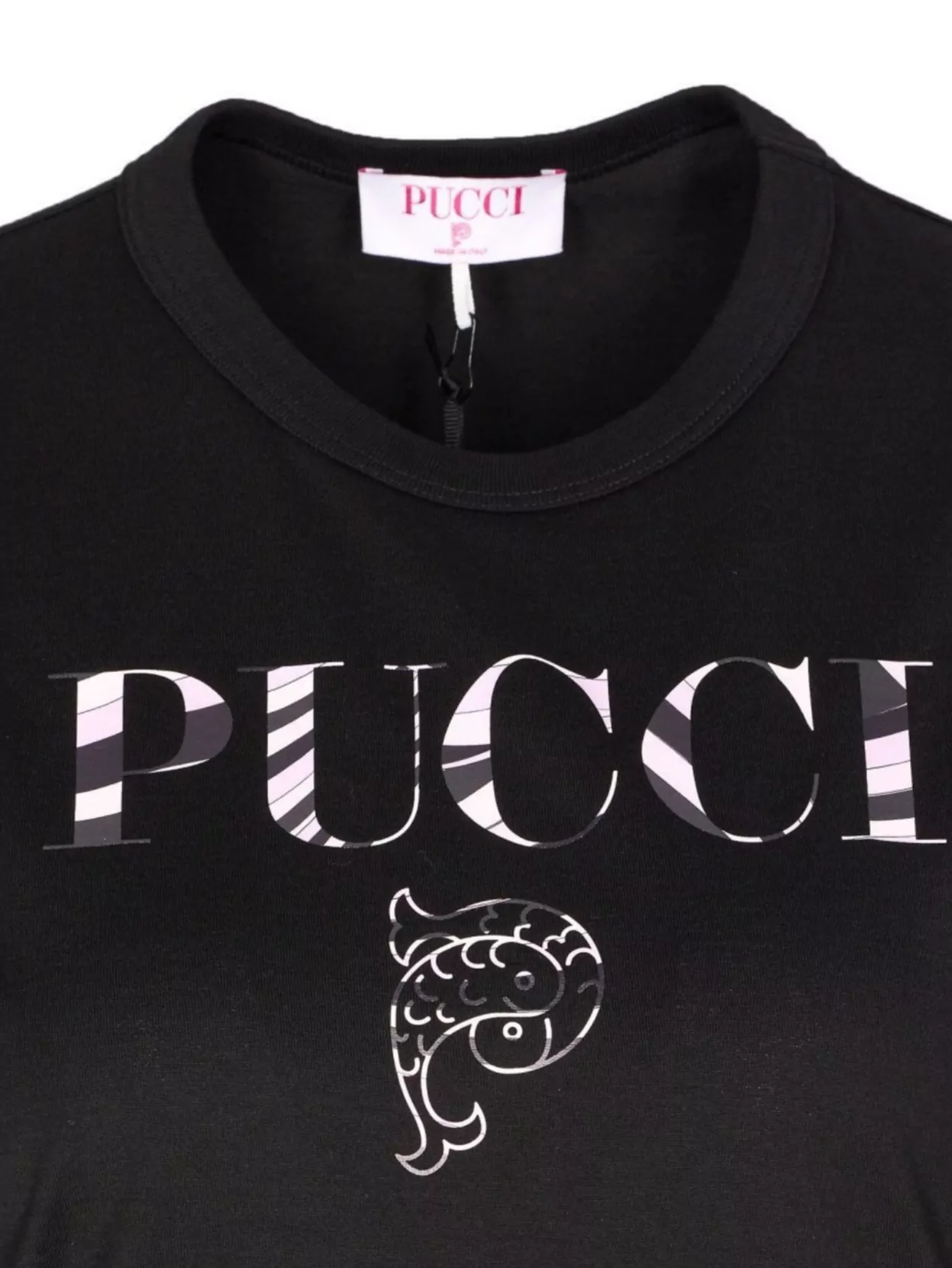 Pucci Crewneck Short Sleeve T-Shirt With Regular Fit