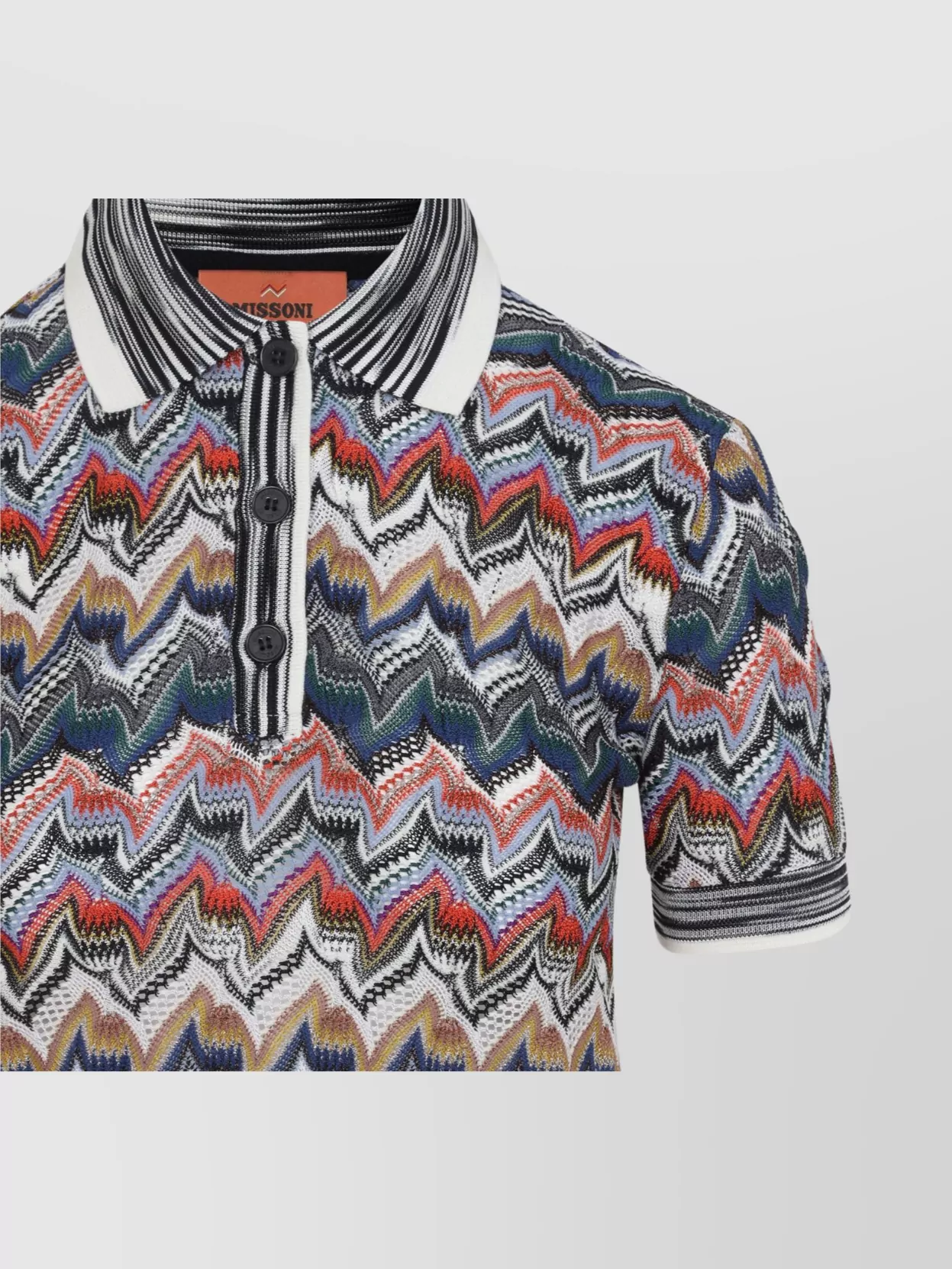 Missoni Signature Chevron Knit Polo