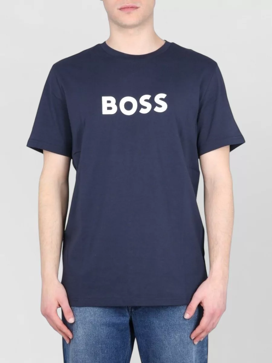 Boss Cotton Regular-Fit Logo-Print T-Shirt