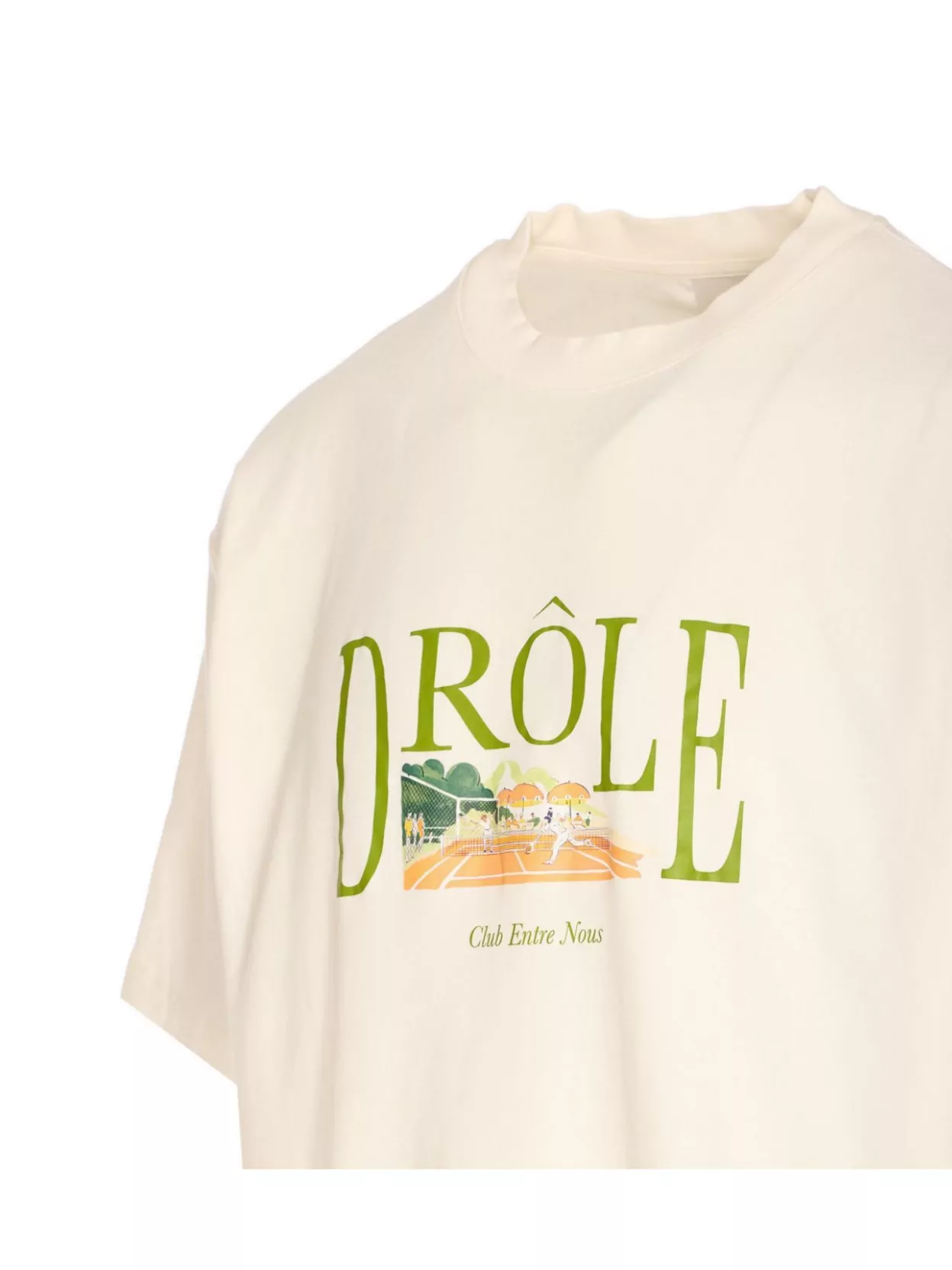 Drôle De Monsieur Tennis Court Graphic Print T-Shirt