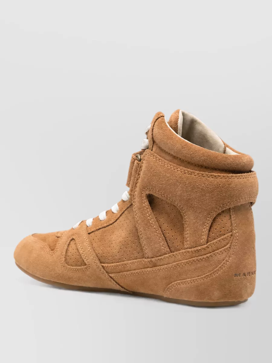Isabel Marant Leather High-Top Sneakers