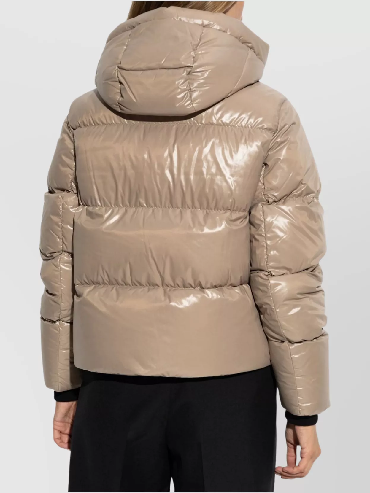 Moose Knuckles Quilted Hooded Long Sleeve Jacket