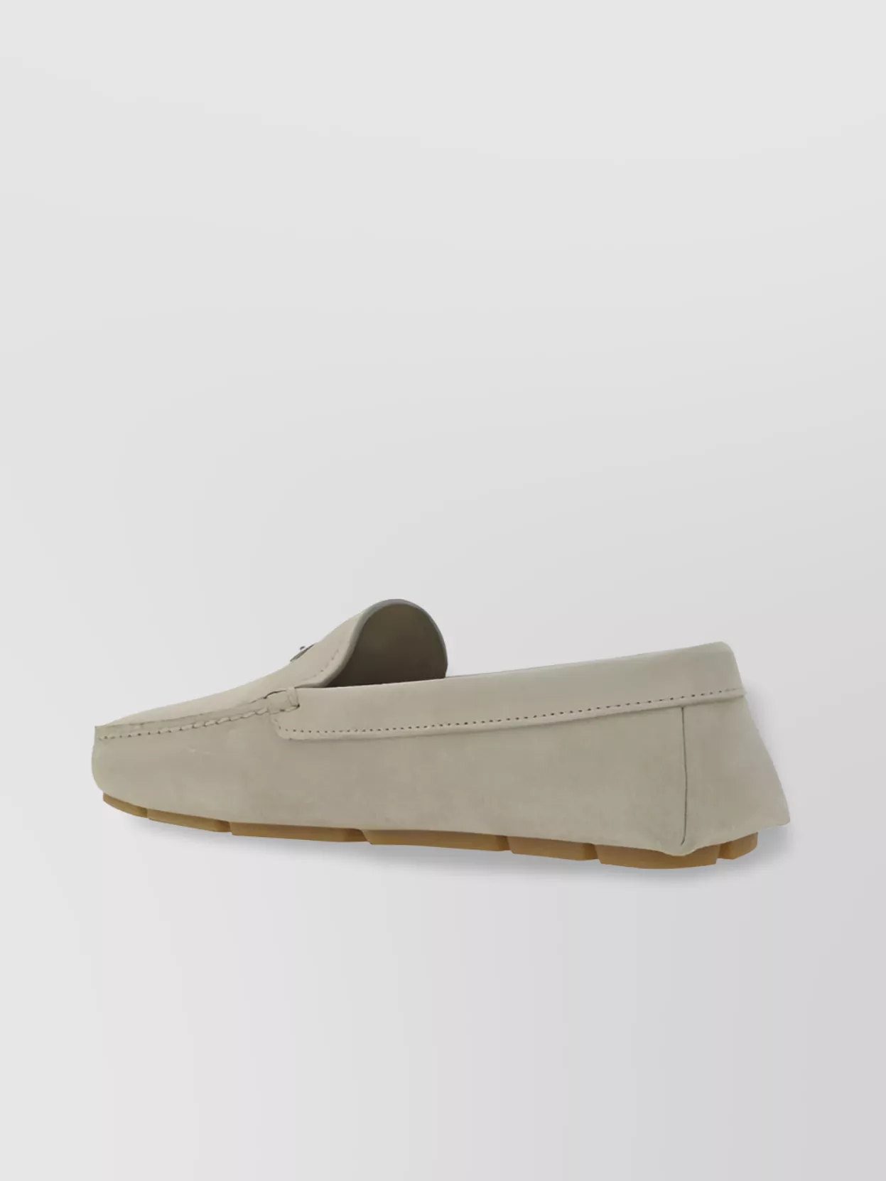 Shop Prada Loafers Calfskin Suede Design