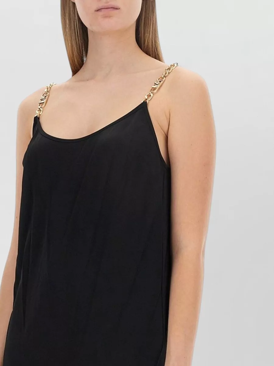 Michael Kors Logo-Strap Midi Dress