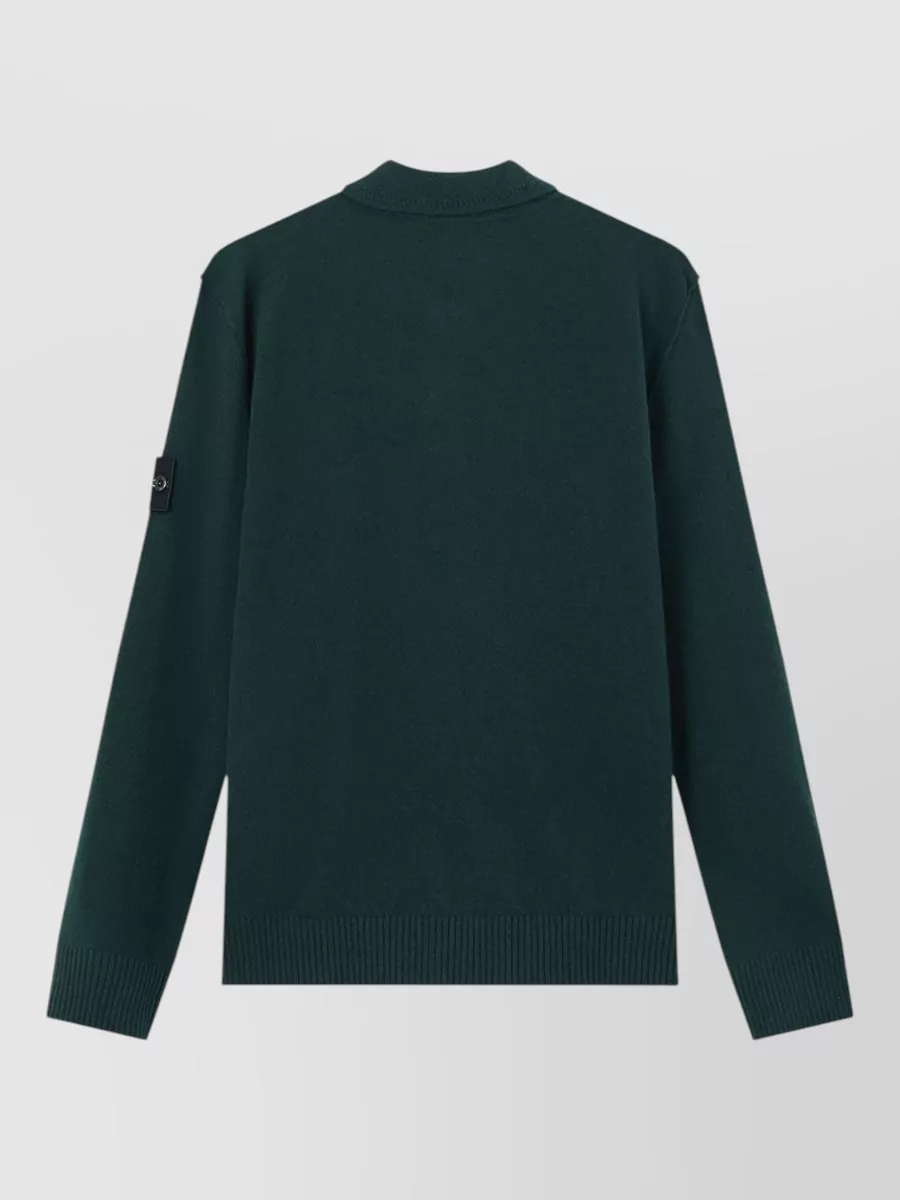 Stone Island Wool Polo Sweater