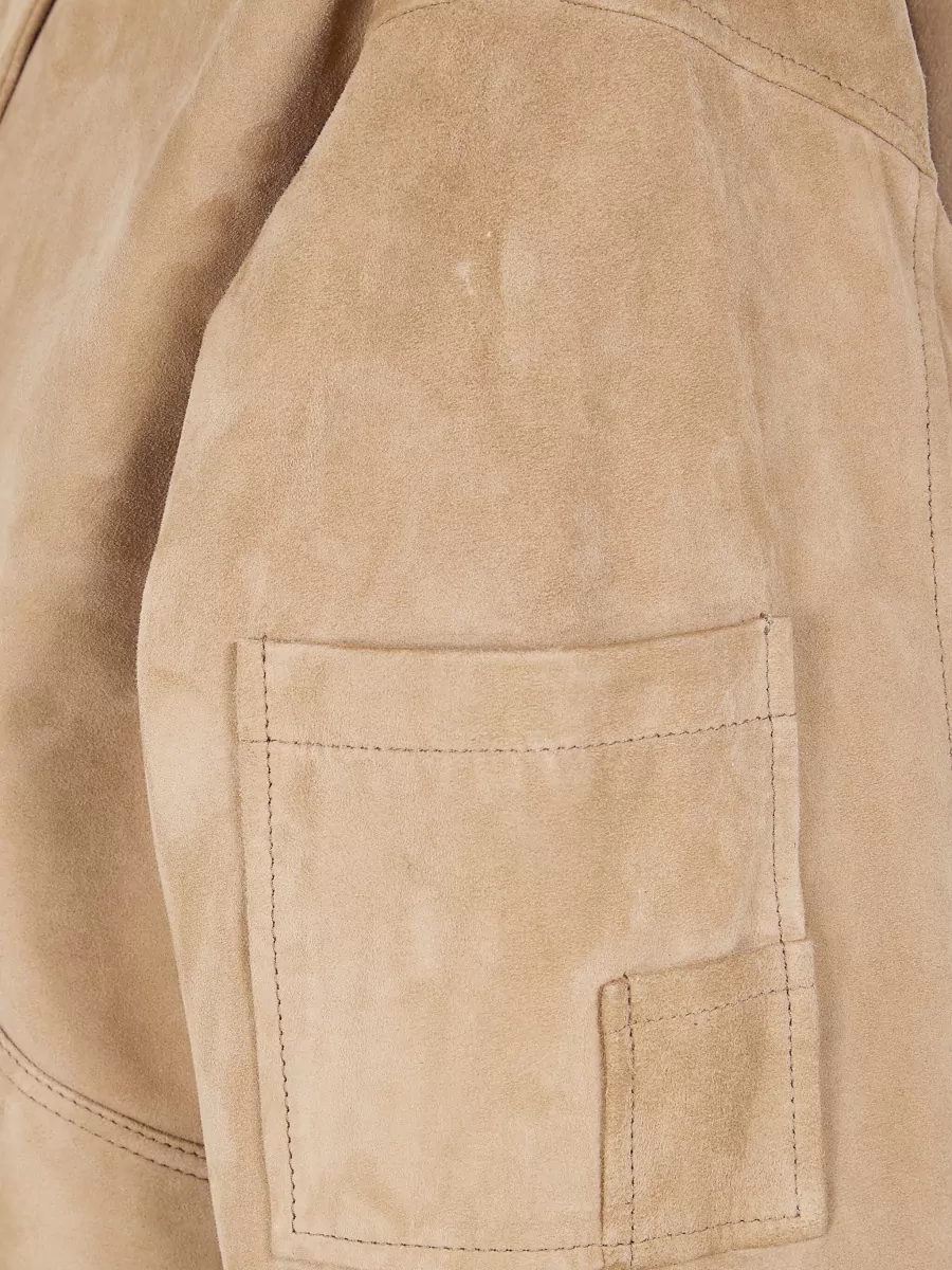Drhope Leather Oversized Bomber Jacket