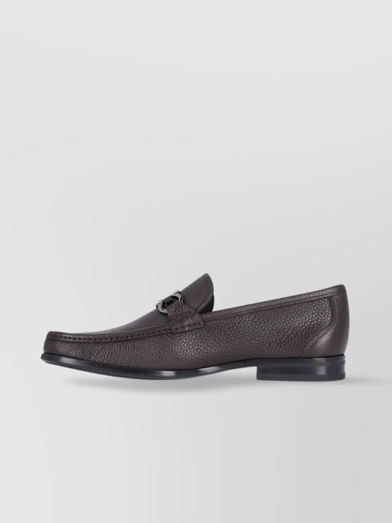 Ferragamo Leather Loafers With Metal Bit Detail
