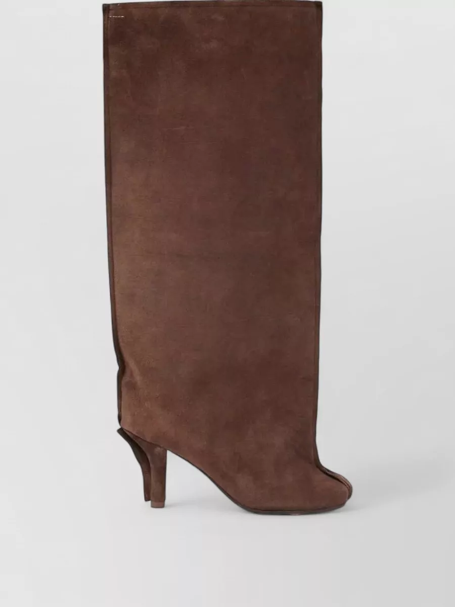 Mm6 Maison Margiela Leather Knee-High Stiletto Boots