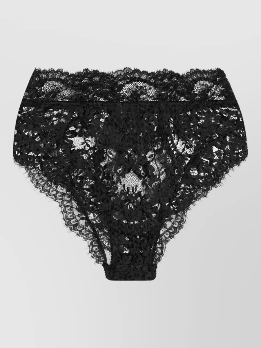 Dolce&Gabbana floral lace high-cut briefs